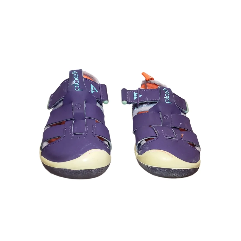 Plae 8 Toddler Girl Purple Water Friendly Fisherman Sandals
